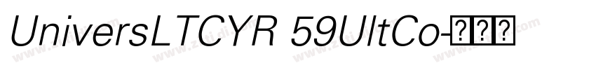 UniversLTCYR 59UltCo字体转换